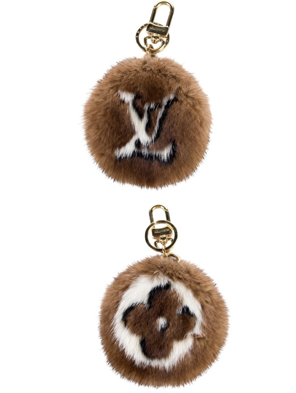 Brand NEW! Rare!!! Louis Vuitton Mink Fleur Bag Charm & Key Ring COMES WITH COA!